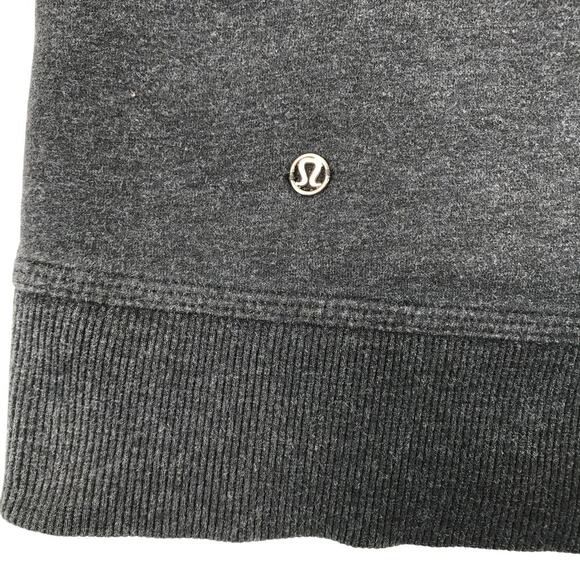 LULULEMON Stress Less Hoodie Sweatshirt Sz 6 Navy Funnel Neck Sporty Travel Boho - Picture 11 of 14
